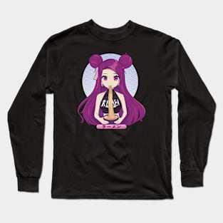 Anime girl death core Long Sleeve T-Shirt